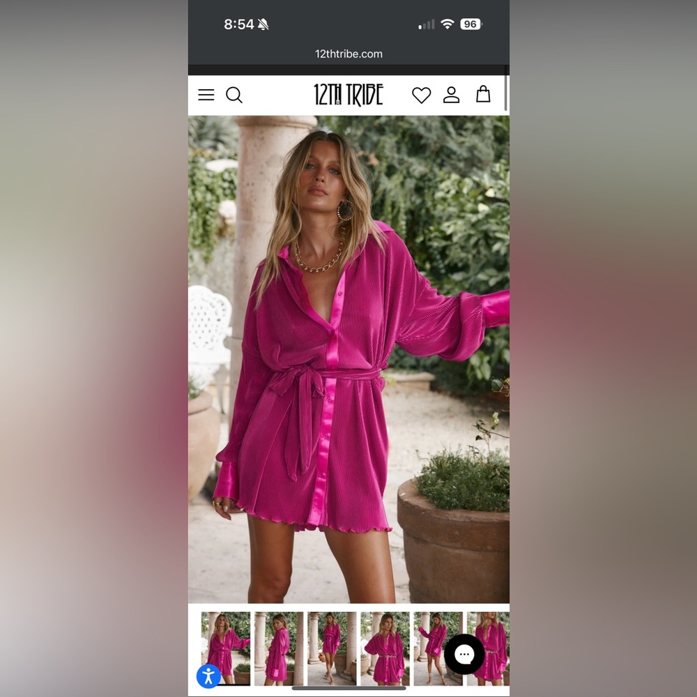12th tribe pink dress